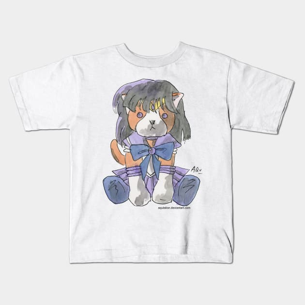 Harlock the Cat Cosplay: Sailor Saturn Kids T-Shirt by Aqutalion